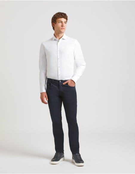Pantaloni cinque tasche in cotone