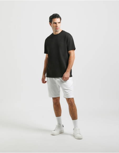 Plush bermuda shorts