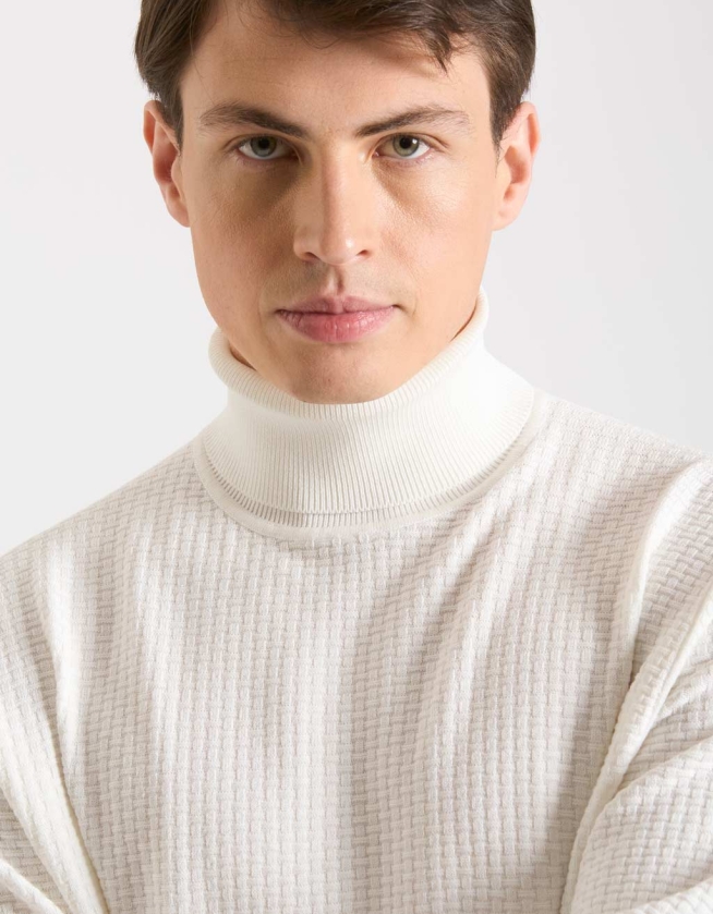 Viscose turtleneck sweater